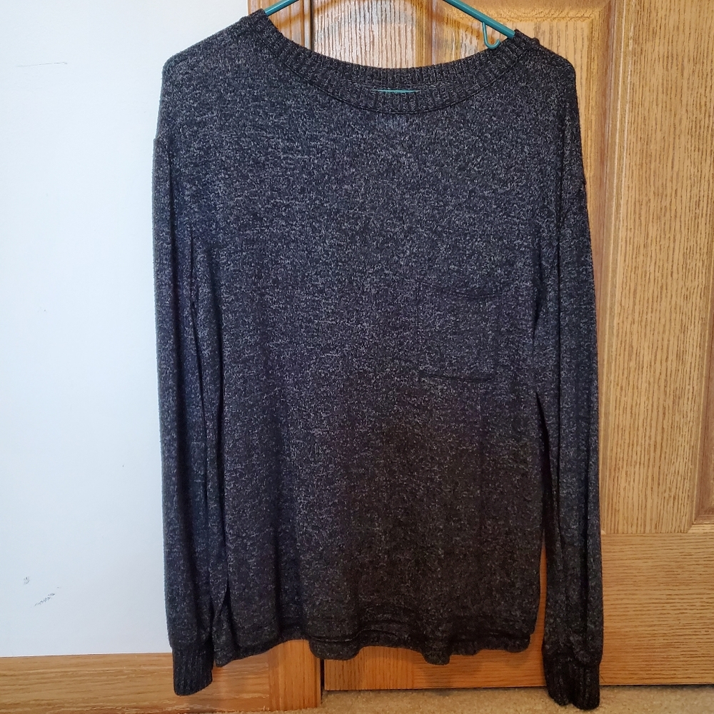 Dark Gray long sleeve sleep shirt